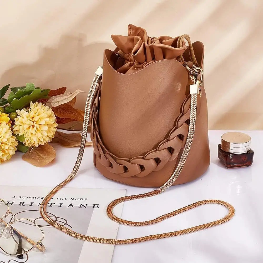 Snake Bag Chains Bag Chain Strap Replacement 7Mm Wide Flat Chain Strap Metal Chains for Wallet Tote Bag Shoulder Crossbody Bag
